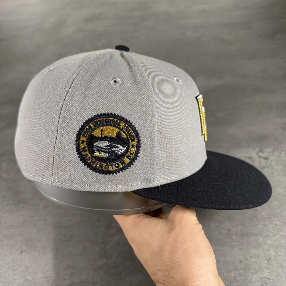 Hat Club Washington Nationals DC New Era Cap 7 5/8 Gray Gold Navy Blue Inaugural